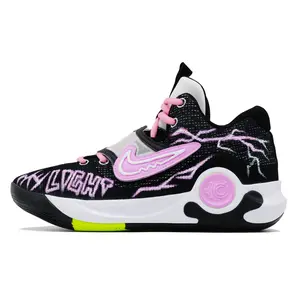 Nike KD Trey 5 X Custom Neon Hand-Painted Low-Top Basketball Shoes for Men with Cushioning, Traction, and Durability Trending Shoes, House White Official Shoes to Get / Maison Mihara