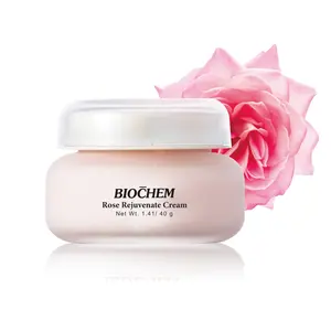 BIOCHEM Rose Rejuvenate Cream - Hydrating & Soothing Facial Moisturizer with Rose Extract for Rich Formulation Skincare. antiwrinkle