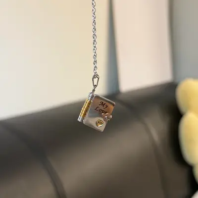 Brandy Melville Stainless Steel Heart Locket Necklace TikTok Shop