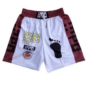 Ippo Anime Shorts Men Makunouchi Manga Print Gym Shorts Quick Dry Mesh Short Pants Cosplay Fitness Baggy Boxing Shorts Elastic & Drawstring Waist, With Pockets