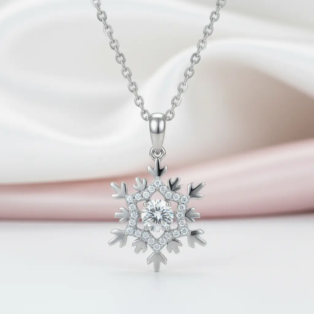 Snowflake Diamond Option Necklace