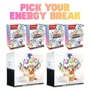 **READ DESCRIPTION** Break 148: (2) Prismatic Evolutions ETB & (4) Prismatic Evolutions Booster Bundles Pick Your Energy Cards Grass Water Fire Electric Fighting Dark Psychic Steel