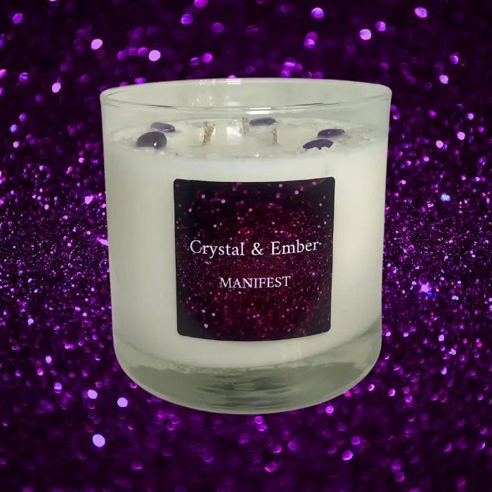 Manifest Crystal Candle