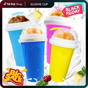 Slushie Maker Cup, Magic Quick Frozen Slushy Cup Cooling Cup Squeeze Cup Slushie Maker, Homemade Milk Shake Ice Cream Maker Turn any Drinks into Slushie