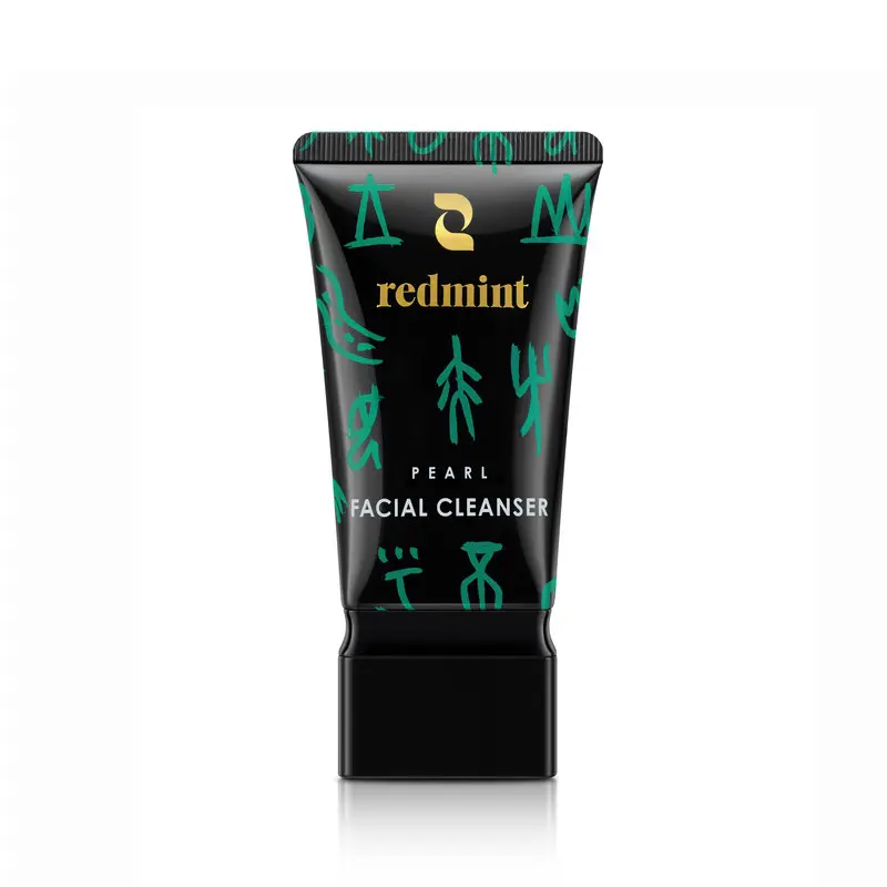 Redmint Pearl Facial Cleanser | TCM-Inspired Gentle Daily Face Wash with Rice Water, Pearl & Goji | Nourishing Cleanser for All Skin Types | 50ml