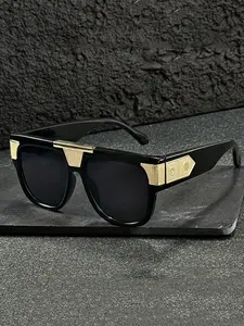 Retro Sunglasses Rectangular Rimless Glasses for Both Men And Women, Perfect for Everyday Casual Wear And Decoration