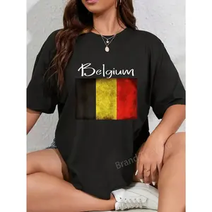 100% Cotton Belgium Flag, Belgian tshirt, Belgium shirt for women men T-Shirt