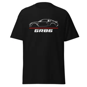 Premium T-Shirt For GR86 2022 Car Enthusiast Grandpa Dad Son Birthday Gift Men's Tee Classic Cotton