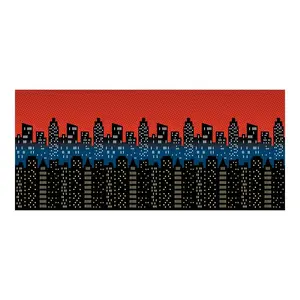 30 Ft. x 8 Ft. Design-A-Room City Scene Plastic Backdrop - 2 Pc.