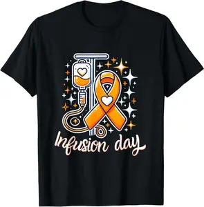 Ms Infusion Day Multiple Sclerosis Awareness Ribbon T-Shirt