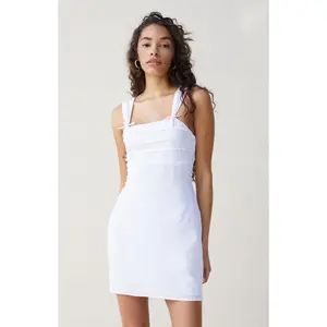 Beverly and Beck Women's Matilda Bow Strap Mini Dress