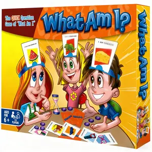 Cubidupi-Guessing Who I Am Headband Game Parent-Child Interactive Educational Toy for Family Party Improves Coordination Communication Logical Thinking Noveltygifts Tjl