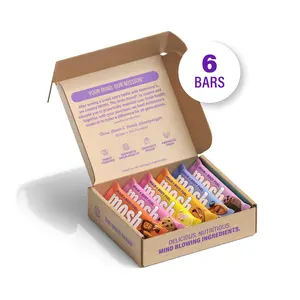 MOSH Best Sellers Trial Pack - 6 Bars, High Protein, Lower Sugar, High Fiber, Keto-Friendly, Gluten Free, 6+ Brain Nutrients including Cognizin, Mission Focused and Gives Back