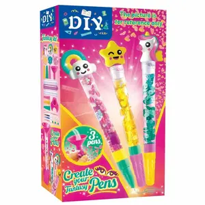 DIY Magic Sand Pen Kit Paint Pens for Kids, Stem Parent-Child Interactive Toy, Educational Gift for Birthdays, Handmade Craft Set