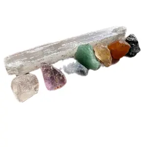 7 Chakra Crystal Set with Selenite Wand for Energy Healing amethyst jewelry
