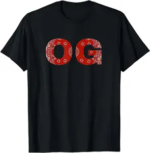 NEW LIMITED OG For Men Original Gangster Compton Bandana T-Shirt