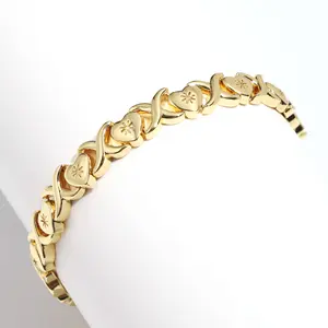 Classic XOXO Heart Bracelet (Only Bracelet) Minimalist Love Jewelry XO Love Link Bracelet Timeless Holiday Gifts