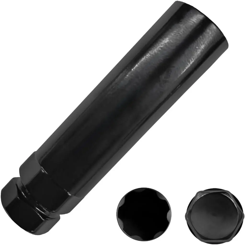 Lug Nut Socket Set - Aftermarket Splines Tuner Key Replacement, Universal Fit Car Repair Tools with Hex Shape for Car Wheel Lock Removal, 7/8"/22mm & 13/16"/21mm Hex Socket Spanners, Tire & Lug Tools