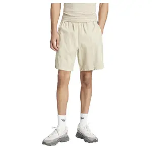 adidas Mens Trefoil Essentials Shorts Casual Bottoms Casual Drawstring - Beige