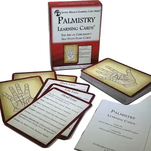 Living Magick PALMISTRY LEARNING CARDS - Learn the fundamentals of Chiromancy - Learn Palm Reading Faster & Easier - Lines, Markings, Finger & Hand Types