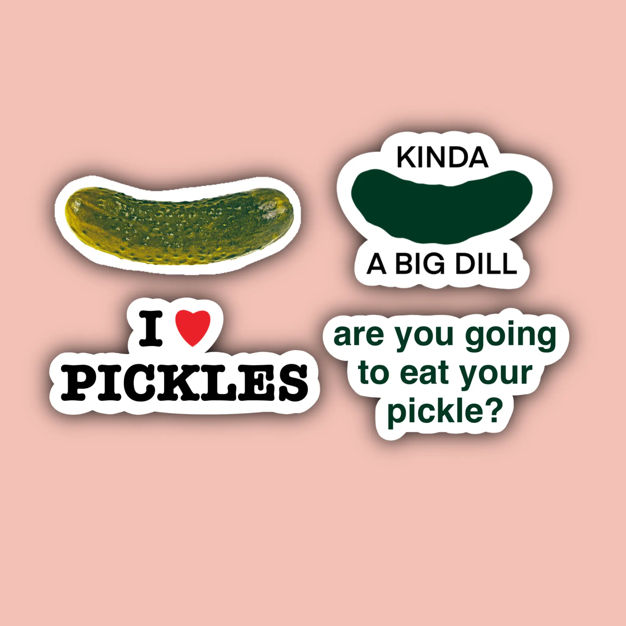 Pickle Sticker Pack - Waterproof Sticker