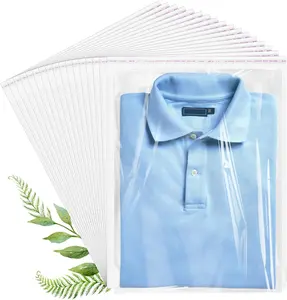 Cellophane Bags, 70 Pcs Resealable Clear Poly Bags for Clothes, Shirt Bag, Decorative Wrappers, Party Favors & Artwork(12X16) COIDEA