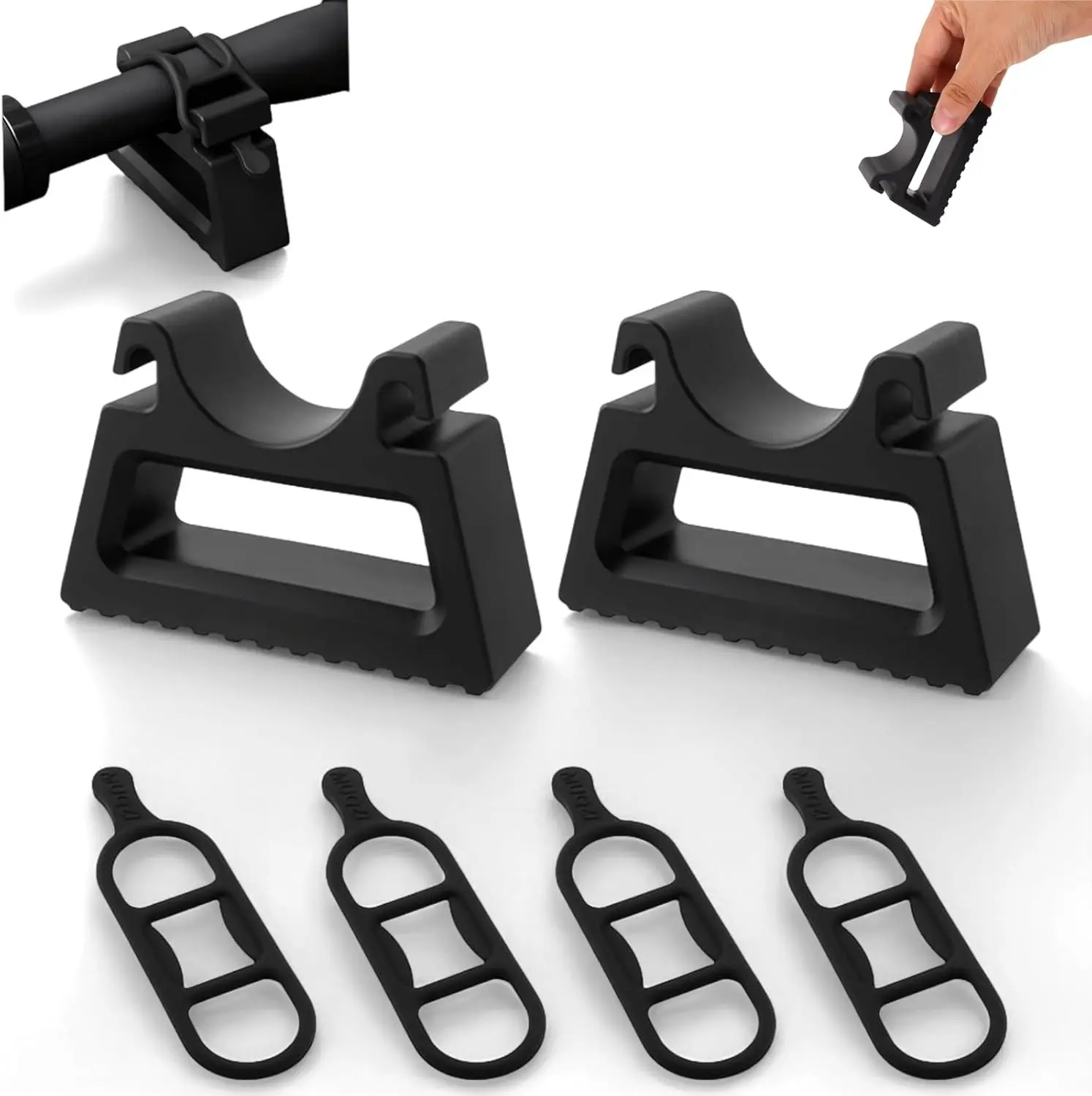 Portable Bike Repair Stand, Quick Release Handlebars Support for Mountain/Road/E-Bikes, Heavy Duty Lightweight Maintenance Workstand for Home Garage & Outdoor Use