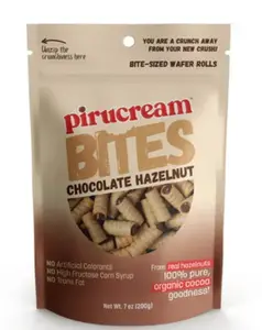 Pirucream Bites Chocolate Hazelnut Snack - 200g Venezuelan Bag of Bite