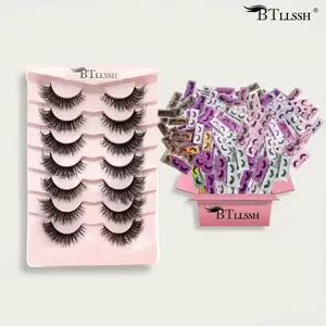 False Eyelashes Bundle, False Eyelash Set, Thick Curling and Mixed Style Natural Look Eyelash Extensions, Portable Eye Makeup Tools for Women & Girls