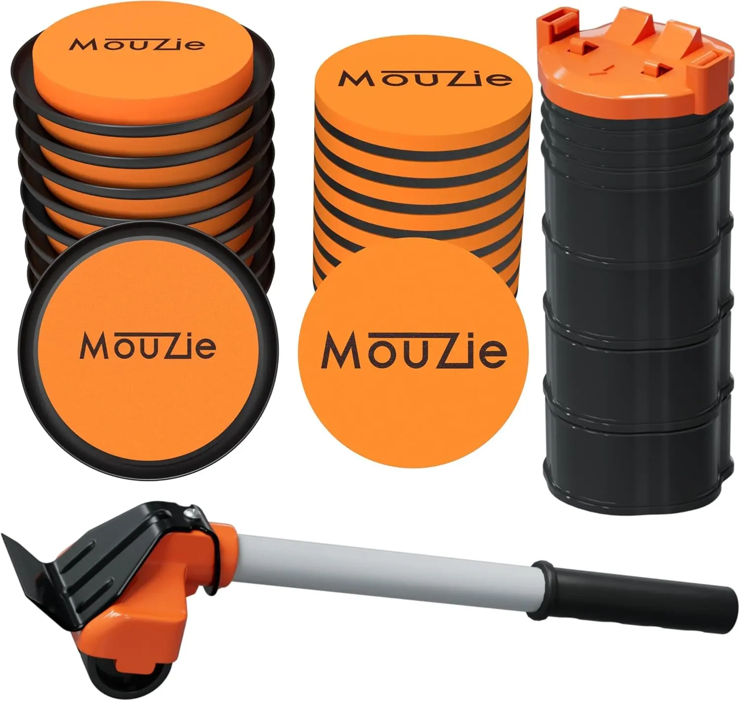 Heavy Duty Furniture Sliders Mover Pads with Lifter Tool Lift Jack Set for Moving Large Appliances and Furniture on Carpet Hardwood Floors Tile