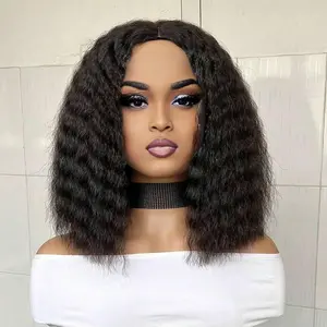 Short Natural Wave Bob Wigs, Gorgeous Fluffy Wigs for Women, Synthetic Full and Thick Soft Low Temperature Fiber Hair Loose Wave Bob Wigs for Women Daily Party Use, Wavy, Pre Styled Wig