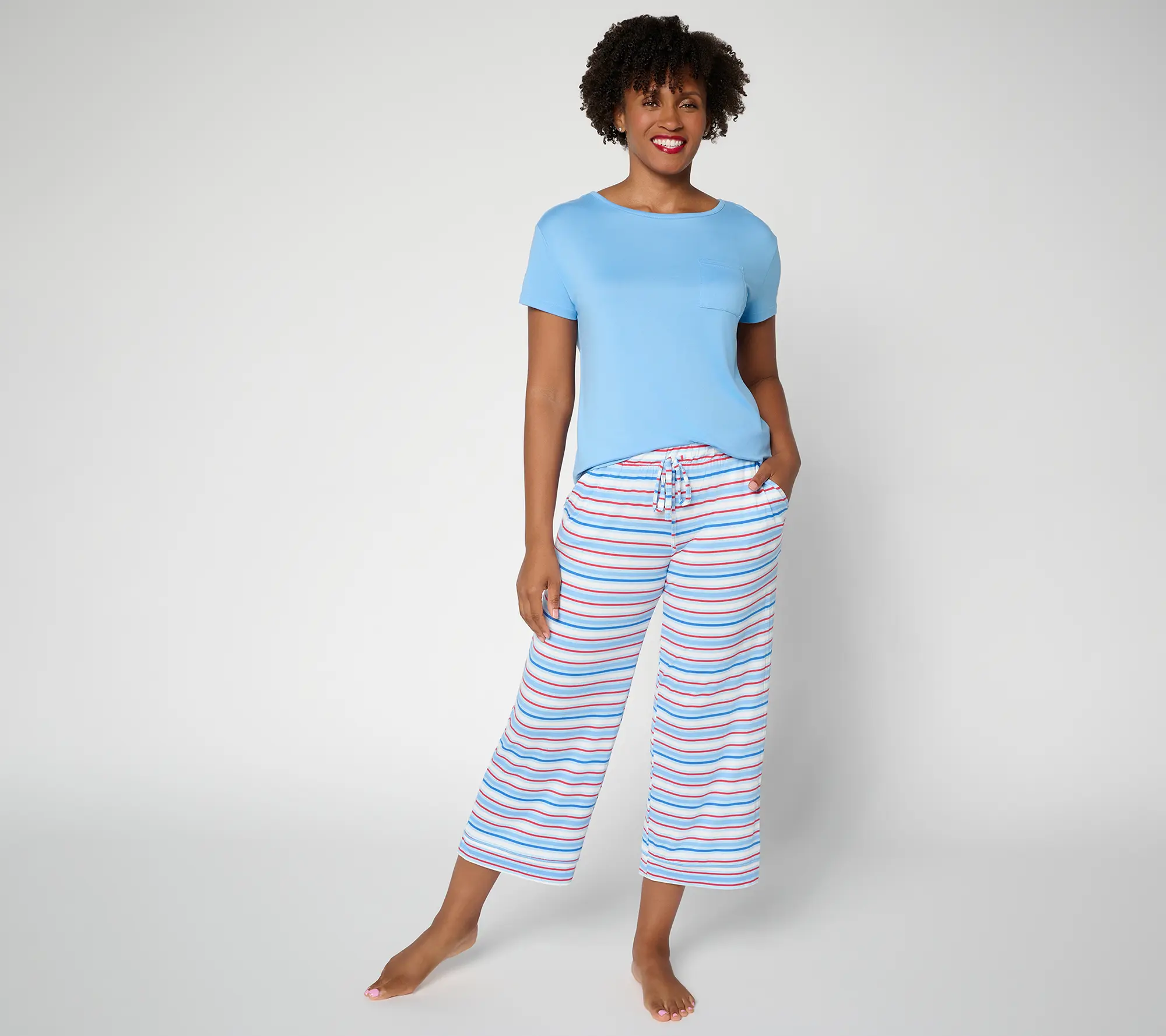 MUK LUKS Cloud Knit Americana Pajama Set MUK LUKS Cloud Knit Americana Pajama Set
