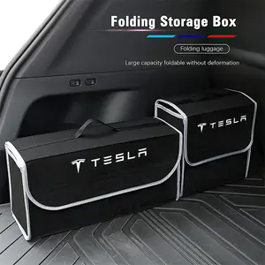 Car Boot Storage Box Tool Organizer Collect Case Car Storage Organizers For Tesla Model 3 Model S Model X Model Y Cybertruck Roadster SpaceX
