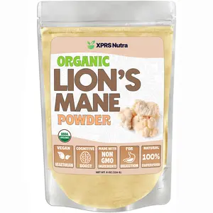 Organic Lion's Mane Mushroom Powder with No Additives Healthcare Dietary Fitness Supplement Edible Coffee