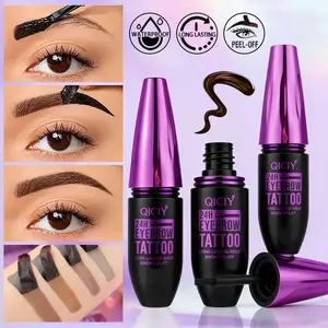 1pc Peel-Off Eyebrow Gel, 4 Colors Available, Long-Lasting Waterproof, Quick Drying, 3D Brow Shape, Eyebrow Enhancer