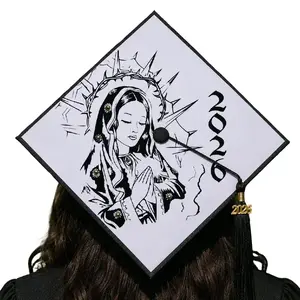 Virgencita Grad cap topper birrete de virgencita decor decoration hat goro