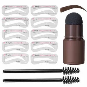 Makeup Products Eyebrow Stamp Shaping Kit Set Maquiagem Hairline Enhance Make-up For Women 화장품 Maquillage Femme One-Step Styling Flawless Cosmetic
