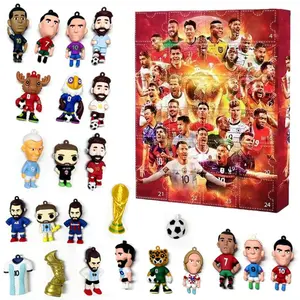 24 Day Christmas Countdown Surprise Blind Box - Designed for Football Enthusiasts. By 2026, you will be able to unlock an exquisite football themed keychain every day.