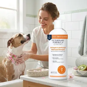 Clinical Care Antiseptic and Antifungal Medicated Shampoo for Dogs & Cats, 16 Fl Oz – Helps Alleviate Scaly, Greasy, red Skin – Paraben, Dye, Soap-Free (1 Pack)