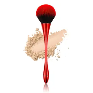 Large Fluffy Powder Blush Makeup Brush for Setting Powder Bronzer Blush, Complete Coverage, Vegan Cruelty-Free Synthetic Bristles Makeup Brush