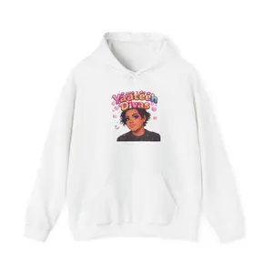 Yaarteen Divas Portrait Hoodie | Cute Kawaii Illustration, Heart Accents