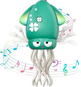 Dancing Octopus Baby Toy, Electric Crawling Octopus Tummy Time Toy, Rechargeable Magic Dancing Music Squid Baby Toys for 3 4 5 Year Old Kids Boy Girl Birthday Gifts Christmas Stocking Stuffers