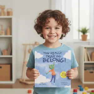 You Really Truly Do Belong Signed Hardcover Children's Book for Ages 4-9 with Cosmo the Alien Story for Self-Acceptance and Belonging