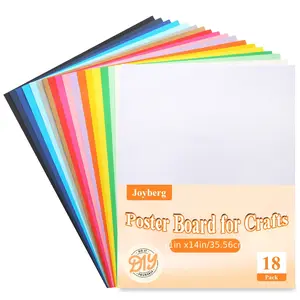 18Pack Poster Board, 11in x 14in White Poster Boards, Posterboard, Poster Board Paper for Crafts, DIY, Drawing