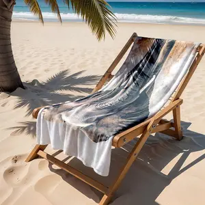 1 piece Close-up image of an African elephant themed beach towel - Flannel woven blanket in modern style, suitable for sofas and beds, all-season use, super soft and comfortable, digitally printed pattern, machine washable and durable, suitable for