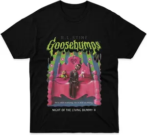 Mens Womens Tshirt Goosebumps Cotton Night Costume of Shirt The Tee Living Unisex Dummy Apparel 2 for Friends Gifts Multicolor