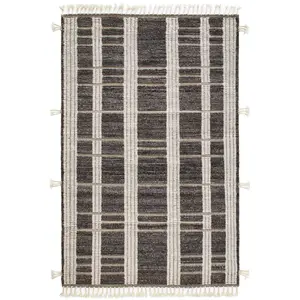 Tory Grey/Ivory Hand Knotted Wool Rug 10x14