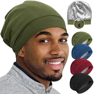 Adjustable Men's Headscarves Elastic Cotton Pullovers and Women's Sleep Caps