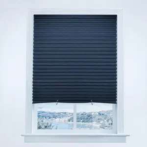 36" x 72" Temporary Pleated Paper Window Shades - Cordless Light Filtering & Darkening Blinds - 6 Pack Blackout Window Coverings - Easy Install No Tools Needed - Reusable Removable Room Darkening Shades