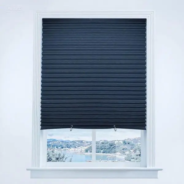 6-Pack 36"x72" Cordless Temporary Pleated Paper Window Shades - Neutral Light Filtering & Blackout Blinds - Easy No-Tool Install, Reusable Removable - Ideal for Bedroom, Nurseries Home Decor Coverings